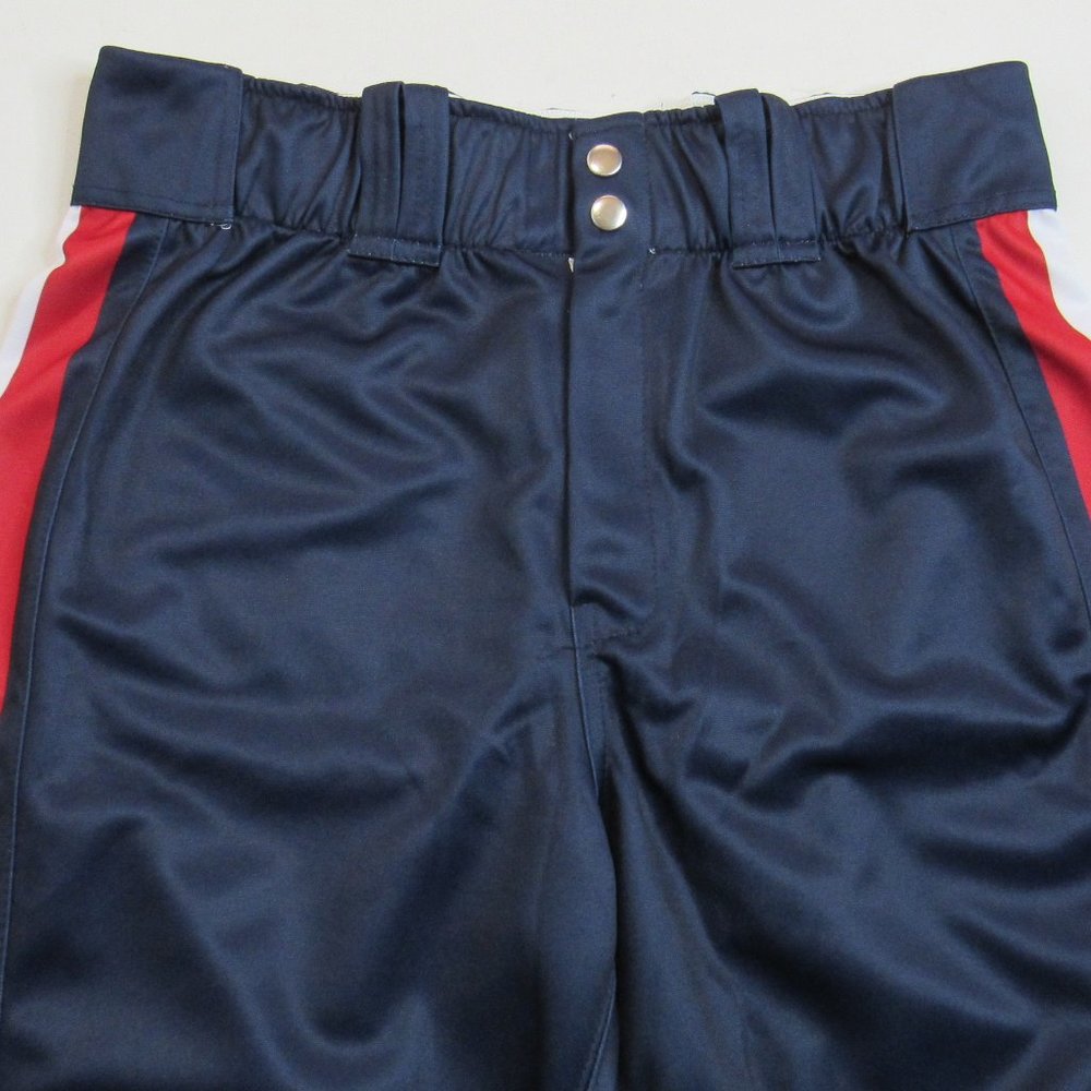 3N2 Clutch Apparel Baseball Knickers Pants Navy With Red/White Stripe Size M - Picture 5 of 9